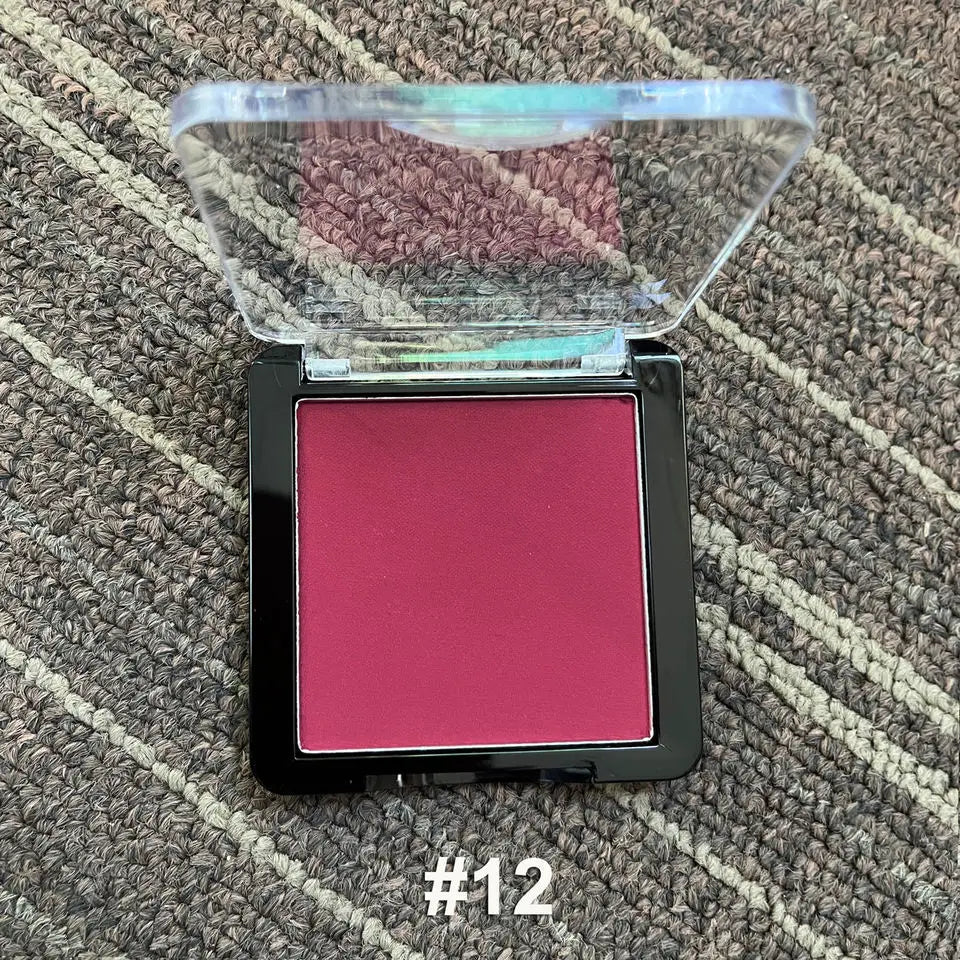 10pcs Pink Matte Pressed Powder Blush Palette Wholesale Bulk