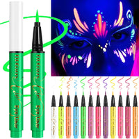 UV Fluorescent Glow Liquid Eyeliner and Neon Face Paint Pen