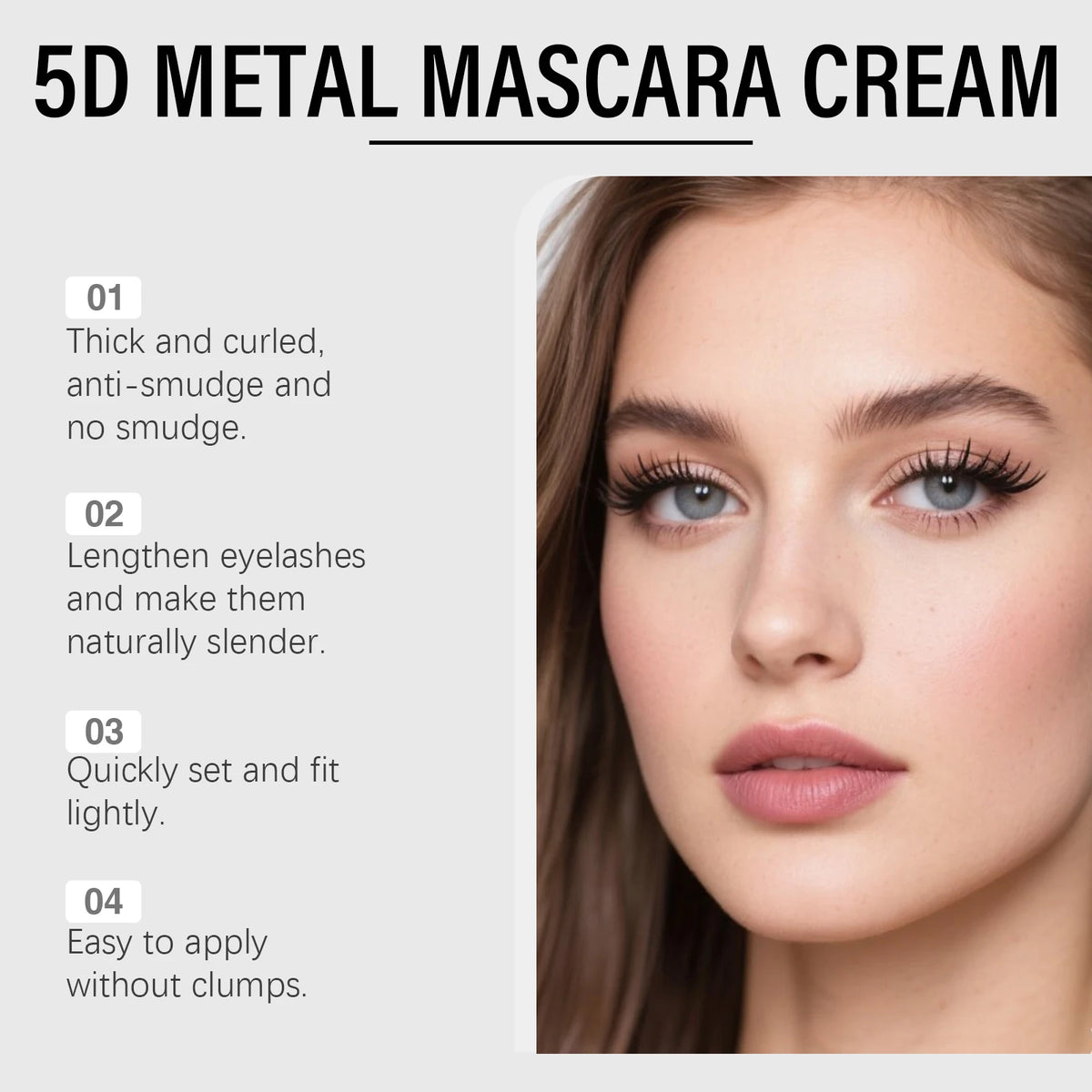 Waterproof Volumizing and Lengthening Black Mascara
