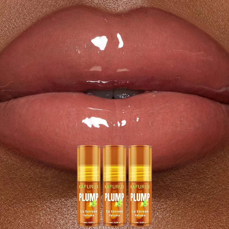 3-Piece Long Lasting Moisturizing Lip Plumper and Gloss Set