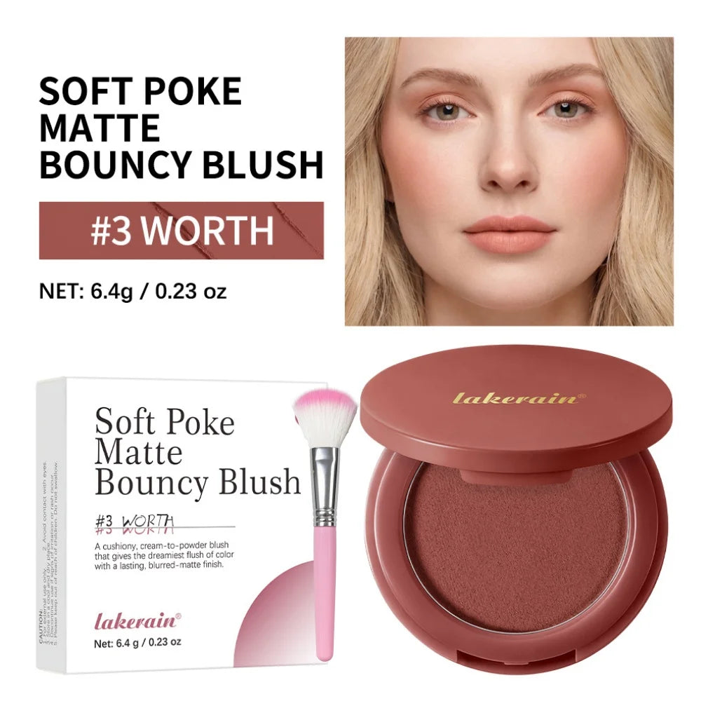 Cream-to-Powder Blush with Brush