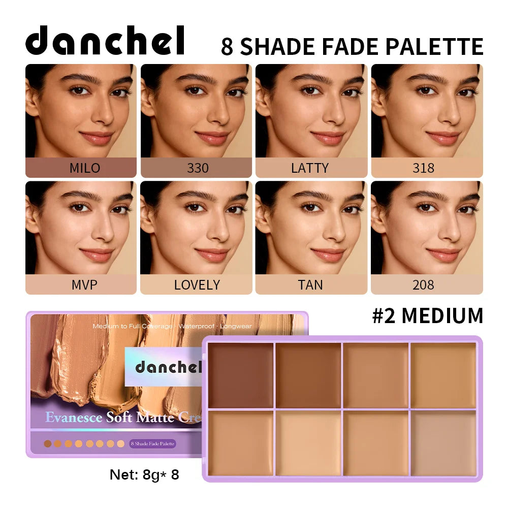 Full Coverage Soft Matte Cream Concealer Palette