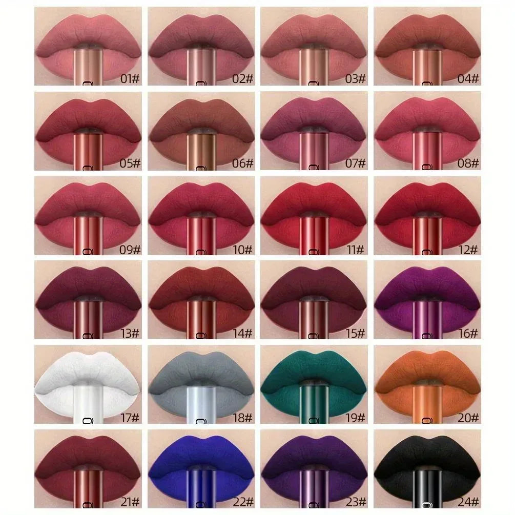 1 PC matte lipstick, non stick to cup, waterproof and long-lasting, whitening and non fading