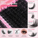 800PCS DIY Lash Cluster Extension Kit with Bond, Seal, and Tweezers