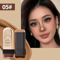 Waterproof Concealer Foundation Stick with Brush - Matte Finish