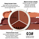 3-Color Full Coverage Cream Concealer Palette, 15g