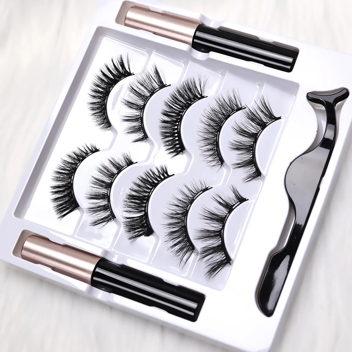 5 Pairs Magnetic Eyelashes Full Strip Set