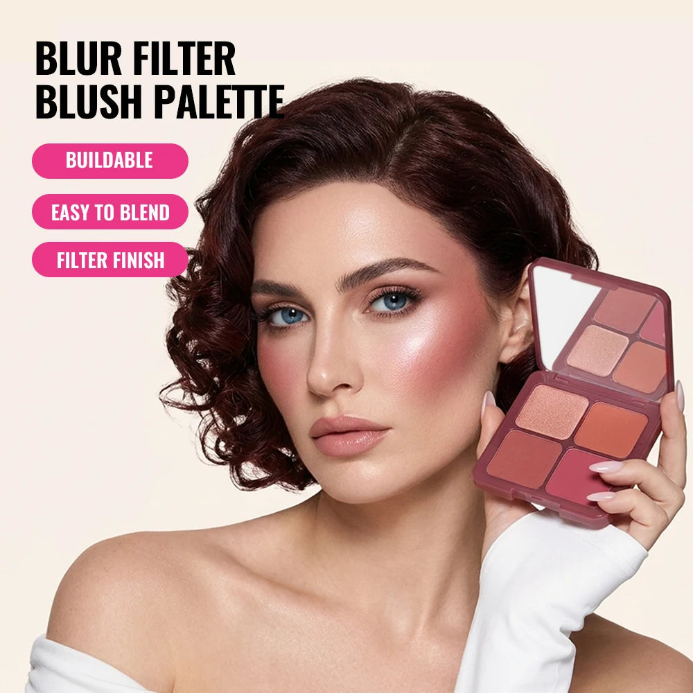 Blush and Highlighter Palette - 4 Shades