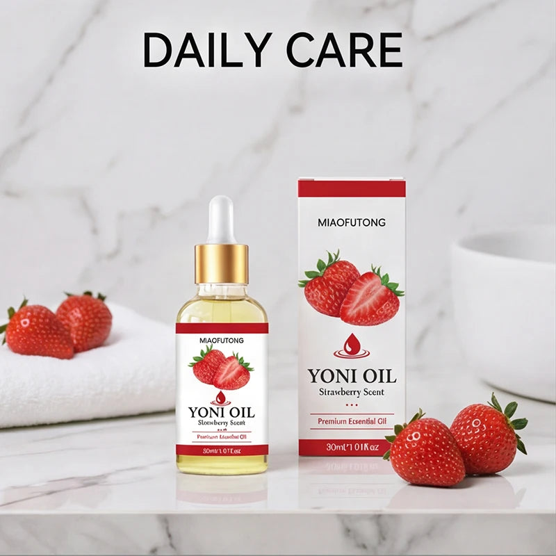Strawberry Moisturizing Body Essential Oil with Dropper, 30ml