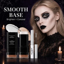3-Piece Halloween Makeup Kit with Mascara, White Foundation, and Black Face Paint Stick