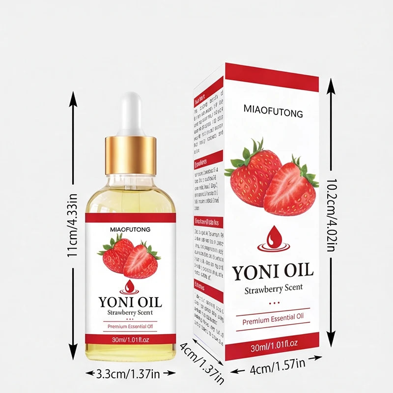 Strawberry Moisturizing Body Essential Oil with Dropper, 30ml