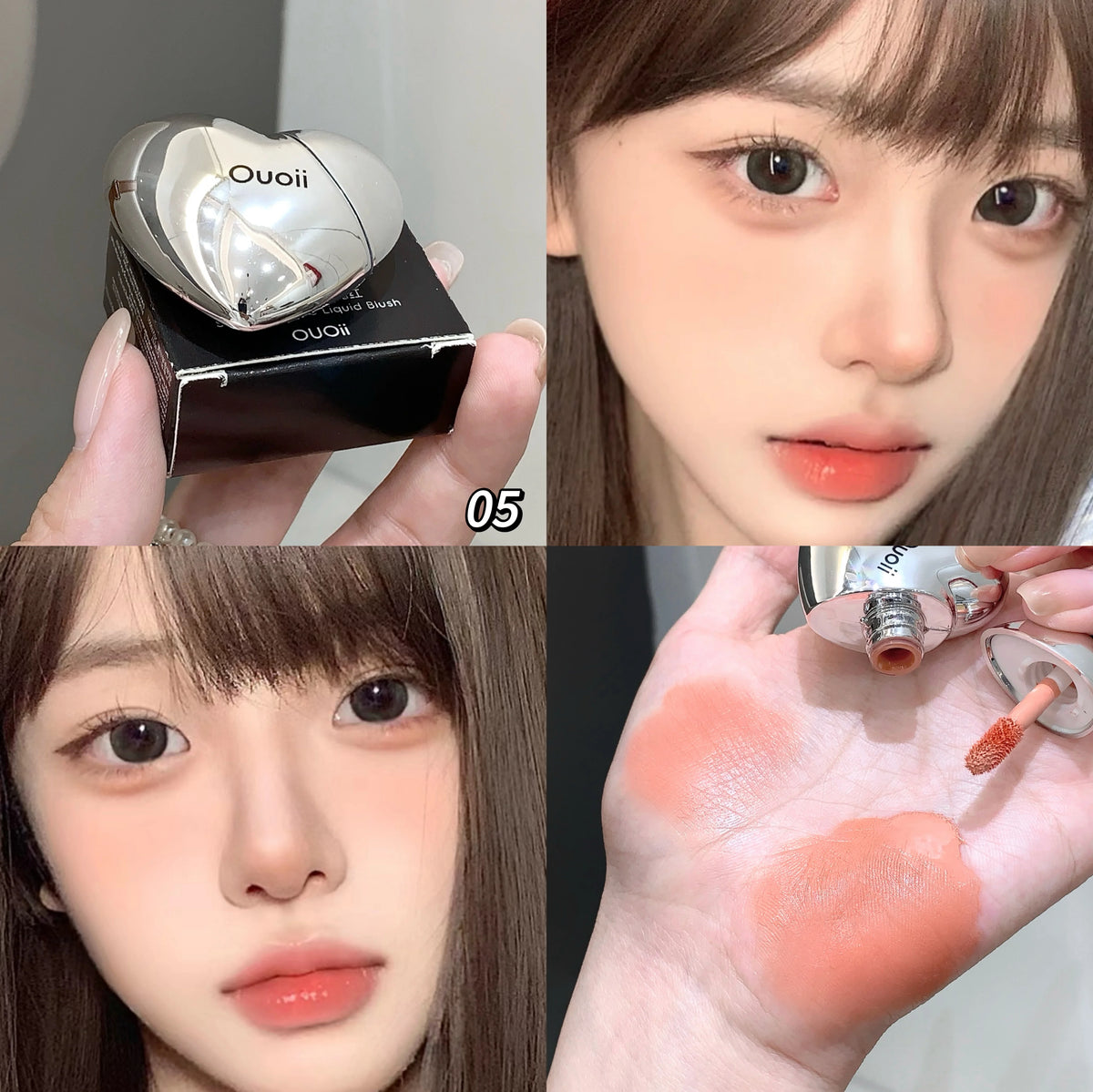 Heart Shaped Matte Liquid Blush - Highly Pigmented & Long-Wear