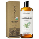 Organic Cold Pressed Castor Oil for Hair, Skin and Eyelashes
