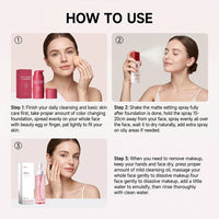 3-Piece Makeup Set: Foundation, Setting Spray, and Cleansing Oil