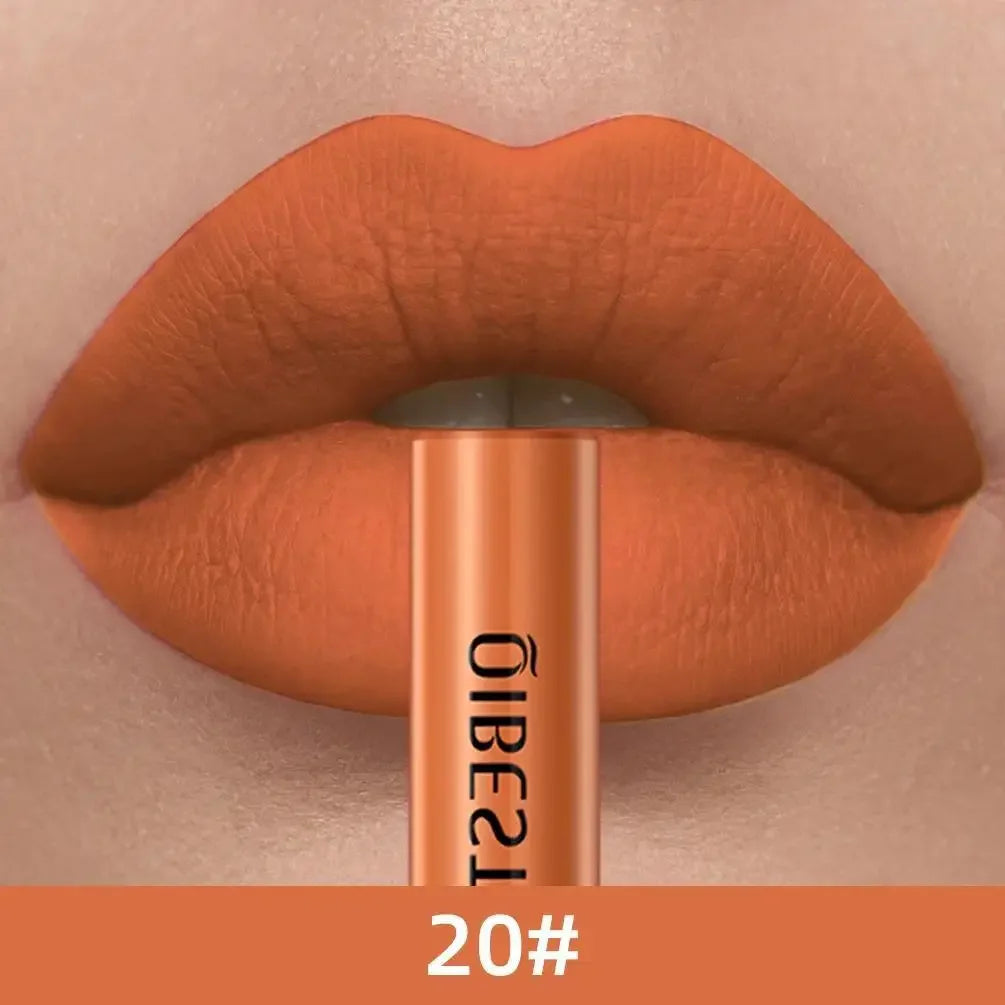 1 PC matte lipstick, non stick to cup, waterproof and long-lasting, whitening and non fading