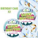 2-Pack Nourishing Body Glaze with Storage Bag (100g x 2)