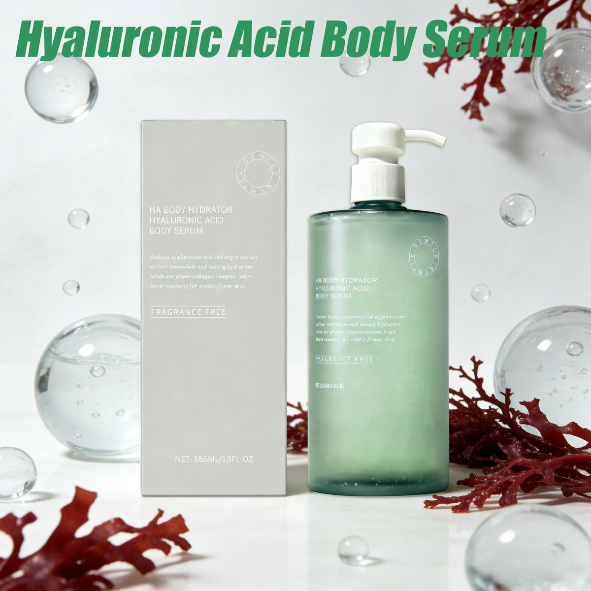 Hyaluronic Acid Deep Hydrating Body Serum for Smoother Skin