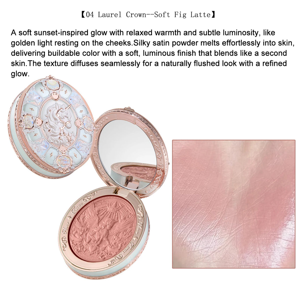 Knight Unicorn Makeup Set with Eyeshadow, Blush, Lipstick and Loose Powder