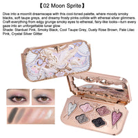 Knight Unicorn Makeup Set with Eyeshadow, Blush, Lipstick and Loose Powder