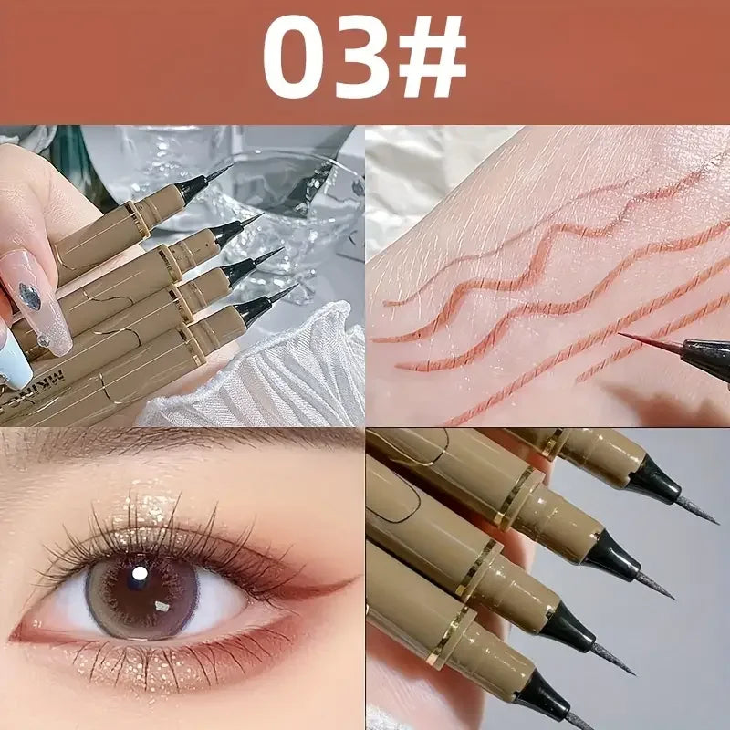Waterproof Ultra Fine Tip Liquid Eyeliner - Long Lasting Korean Makeup