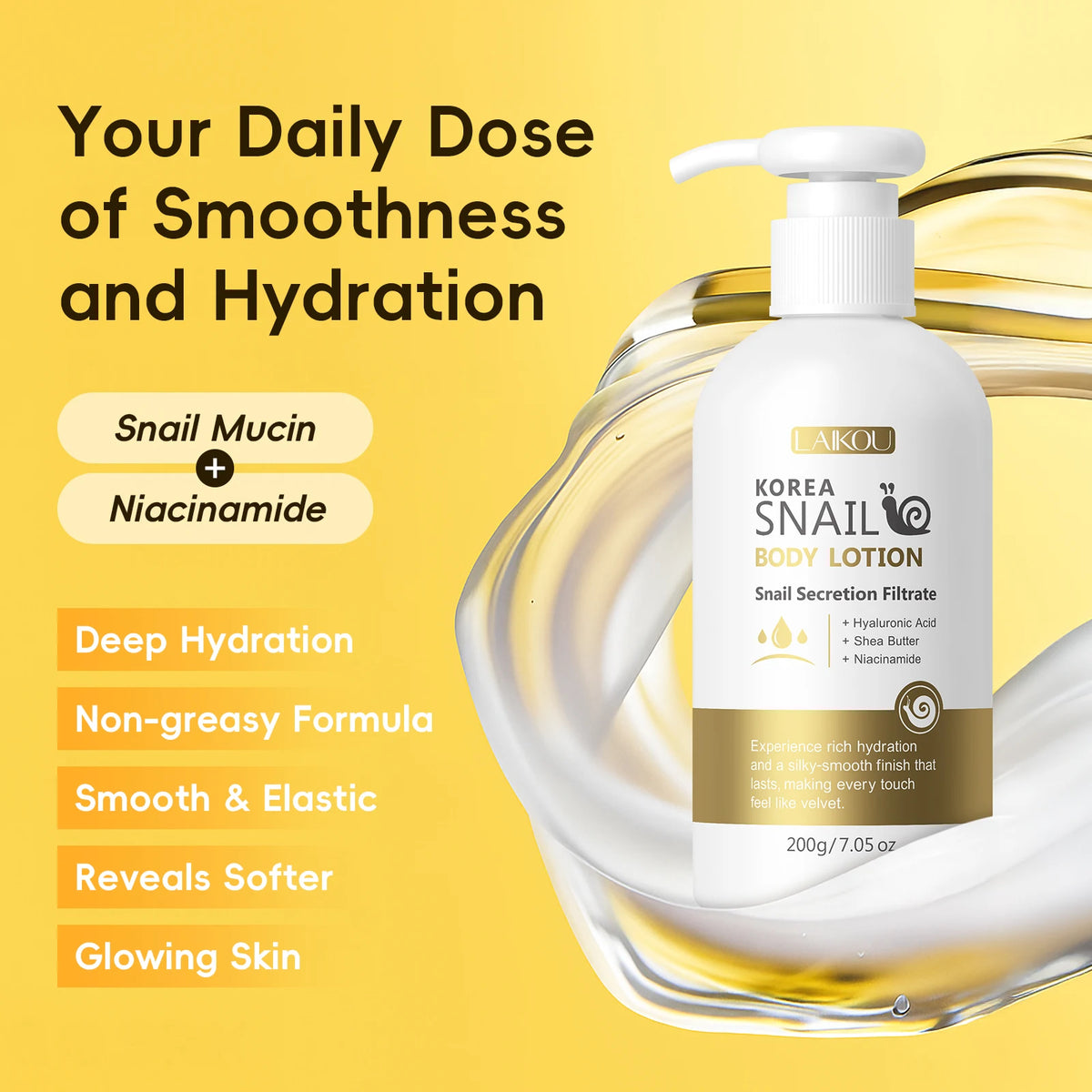 Korea Snail Hydrating Body Lotion (200g)