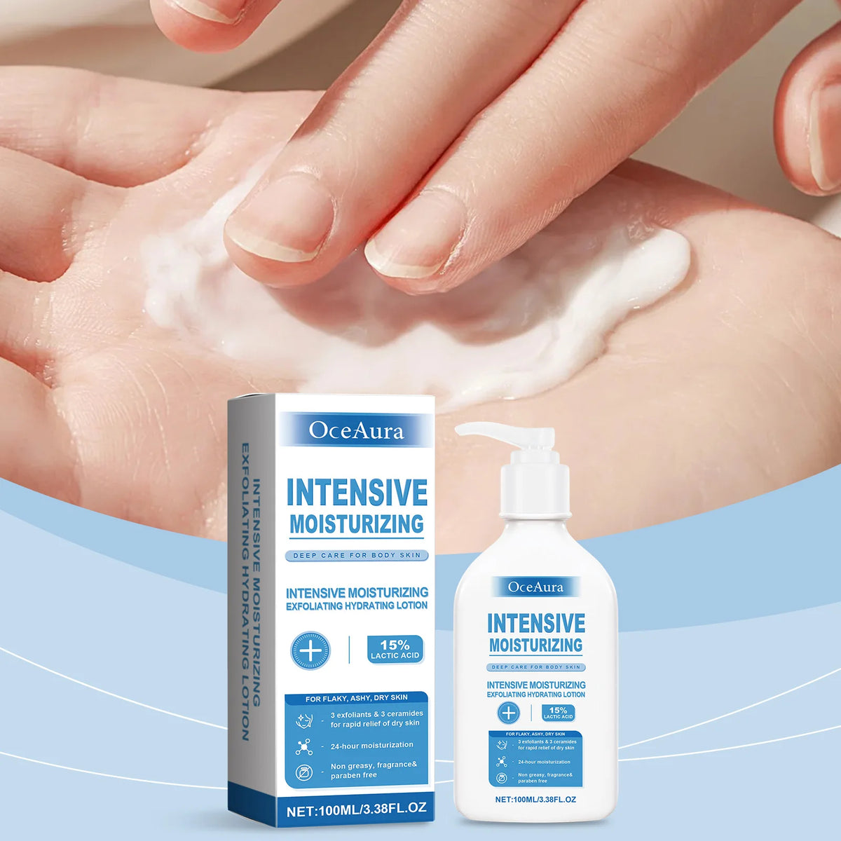 Intensive Healing Exfoliating Body Lotion for Dry Skin