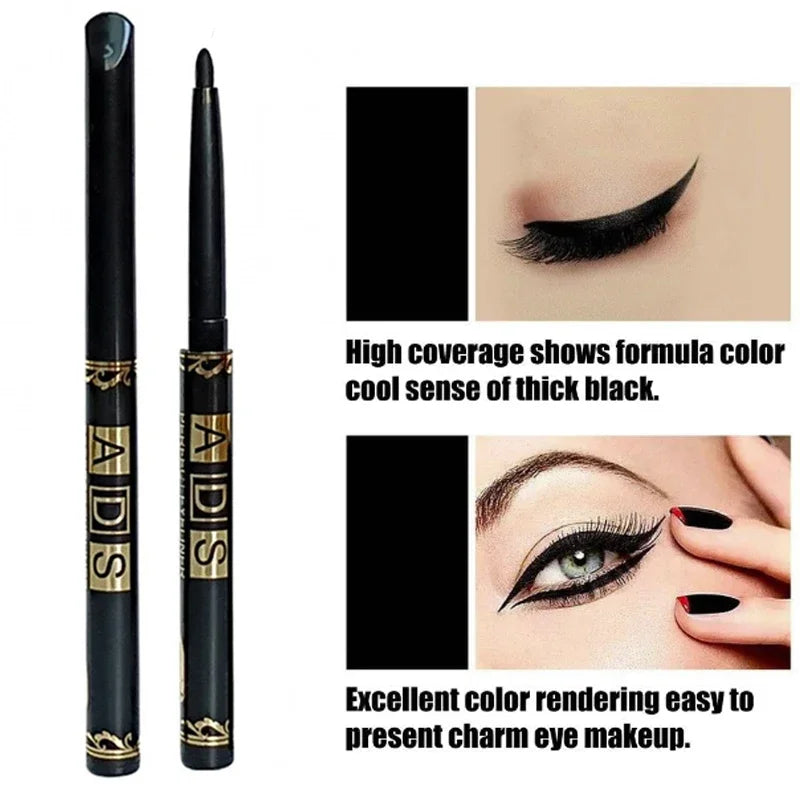 Waterproof Long-Lasting Black Gel Eyeliner Pencil