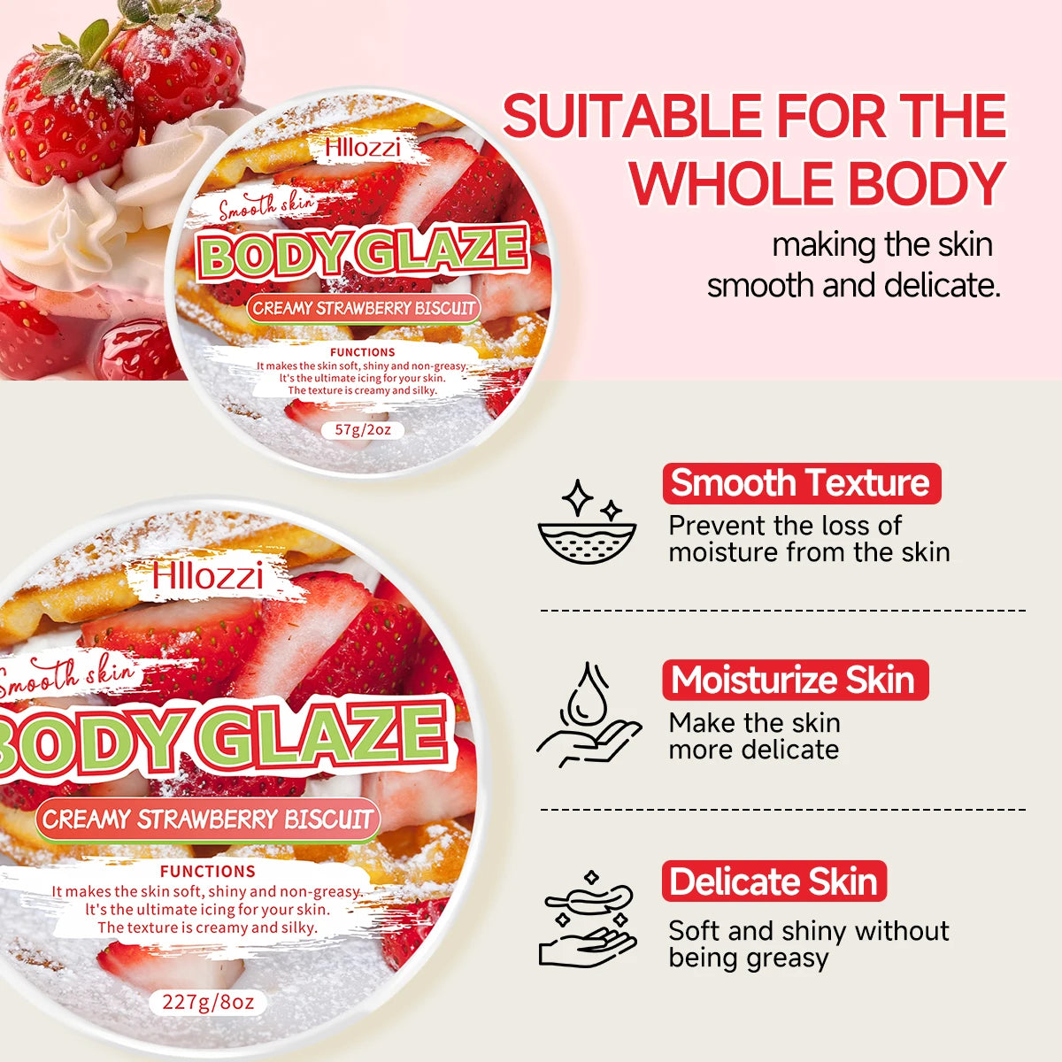 Brightening and Repairing Body Glaze Moisturizer