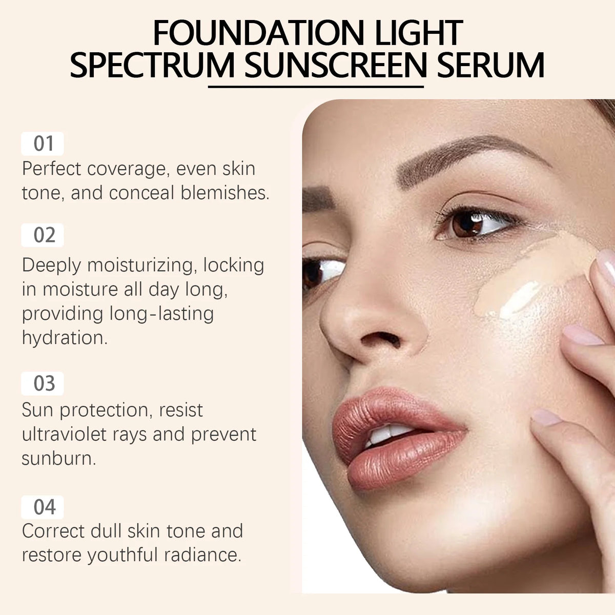 4-in-1 Color Changing Liquid Foundation SPF 50+