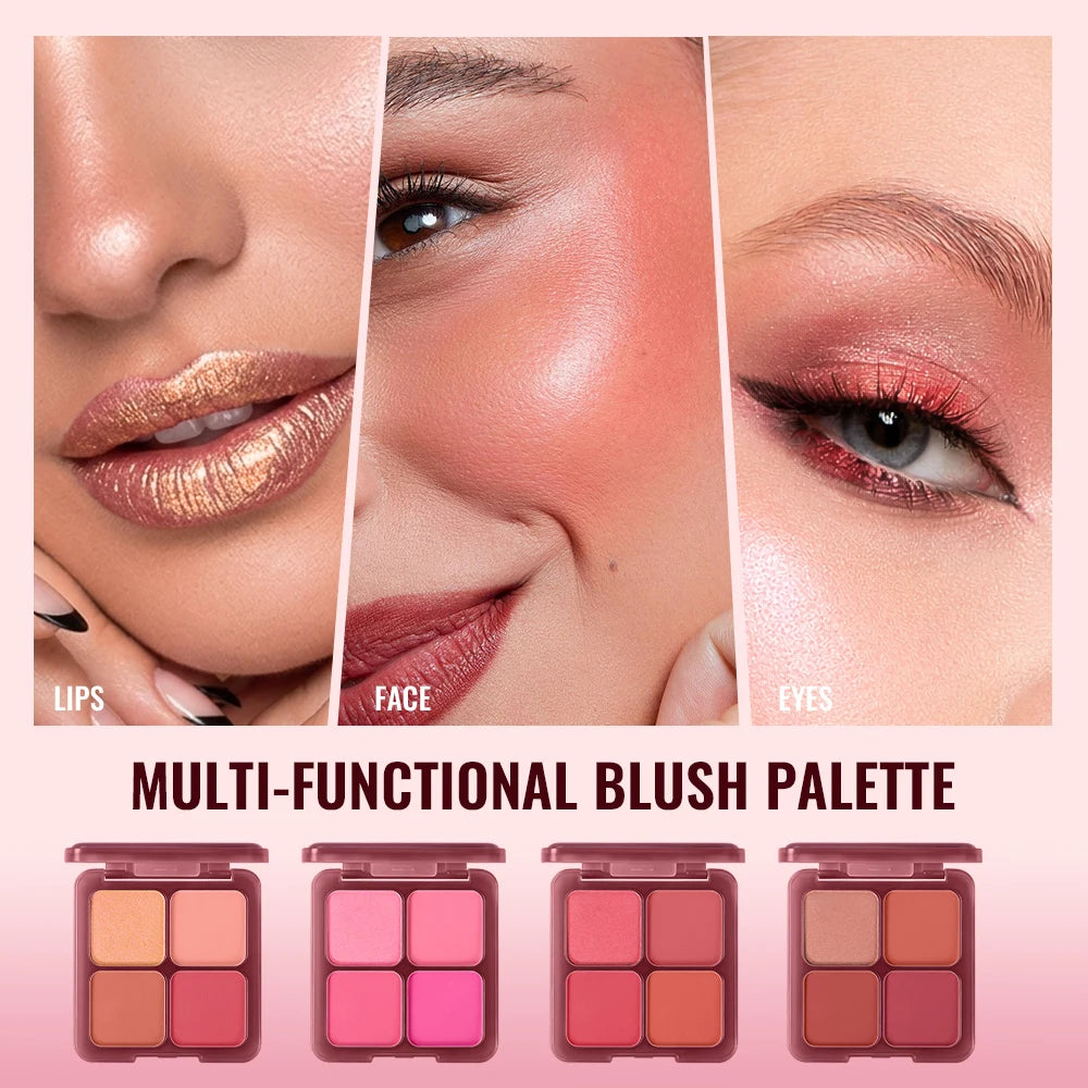 Blush and Highlighter Palette - 4 Shades