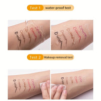 10-Piece Waterproof Matte Brown Gel Eyeliner Pencil Set