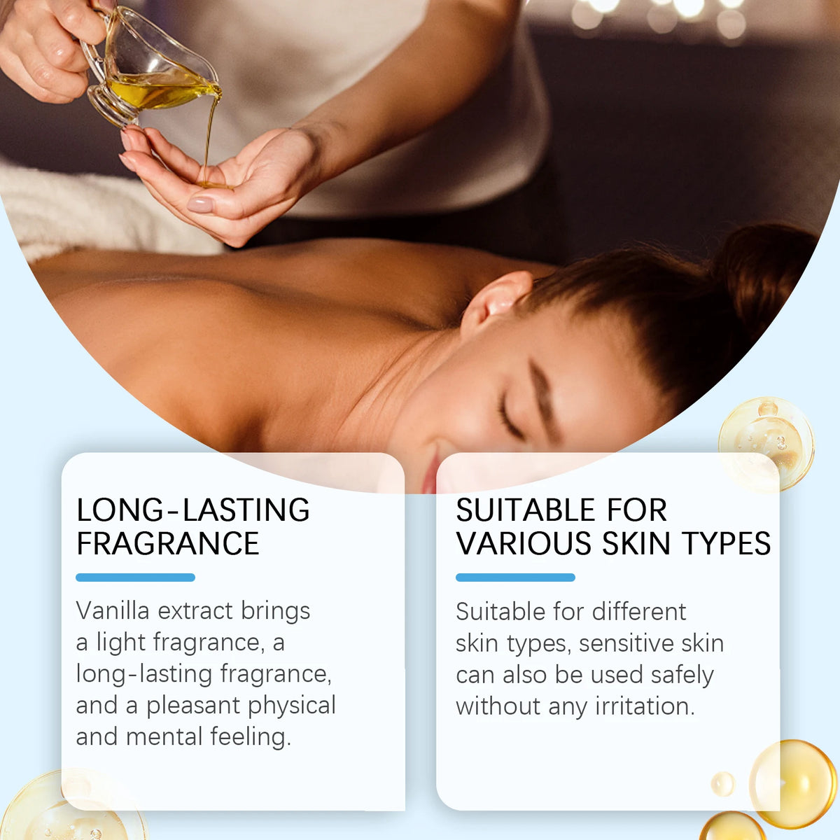 Caramel Vanilla Moisturizing Body Massage Oil