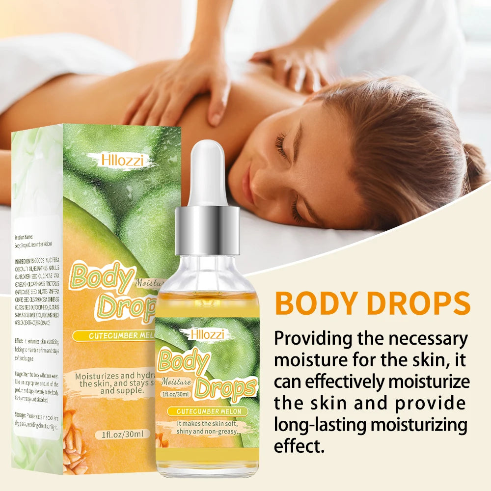 Cutecumber Melon Body Oil and Glaze Set with Rollerball Applicator