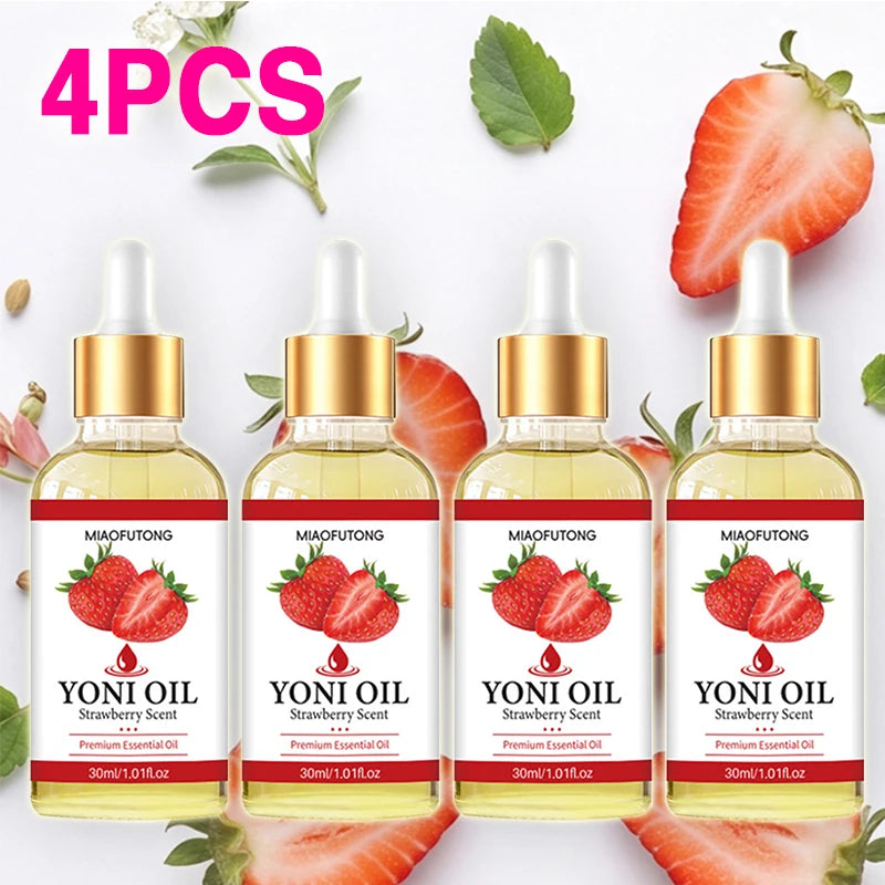 Strawberry Moisturizing Body Essential Oil with Dropper, 30ml