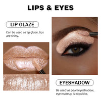 Waterproof Diamond Glitter Liquid Lipstick with Metallic Pearl Finish