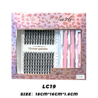 168 Pcs DIY Individual Lash Cluster Kit with Bond, Seal, and Remover