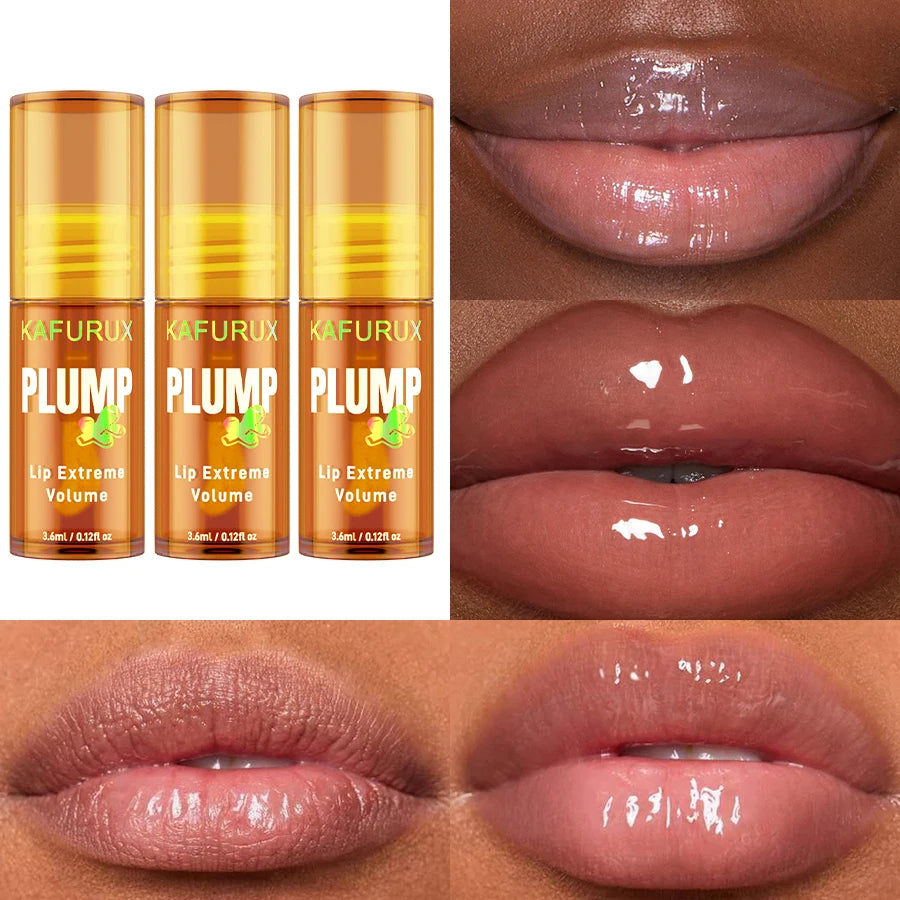 3-Piece Long Lasting Moisturizing Lip Plumper and Gloss Set