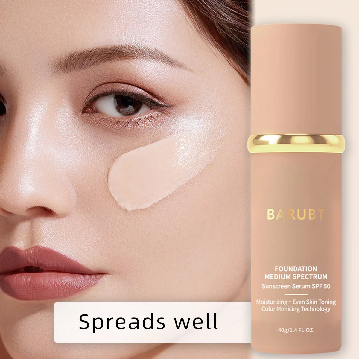 4-in-1 Color Changing Foundation SPF 50 Moisturizing Concealer Base
