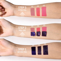 3-Color Peel Off Lip Stain Waterproof Long Lasting Lip Tint