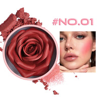 3D Rose Petal Floral Blush and Natural Highlighter