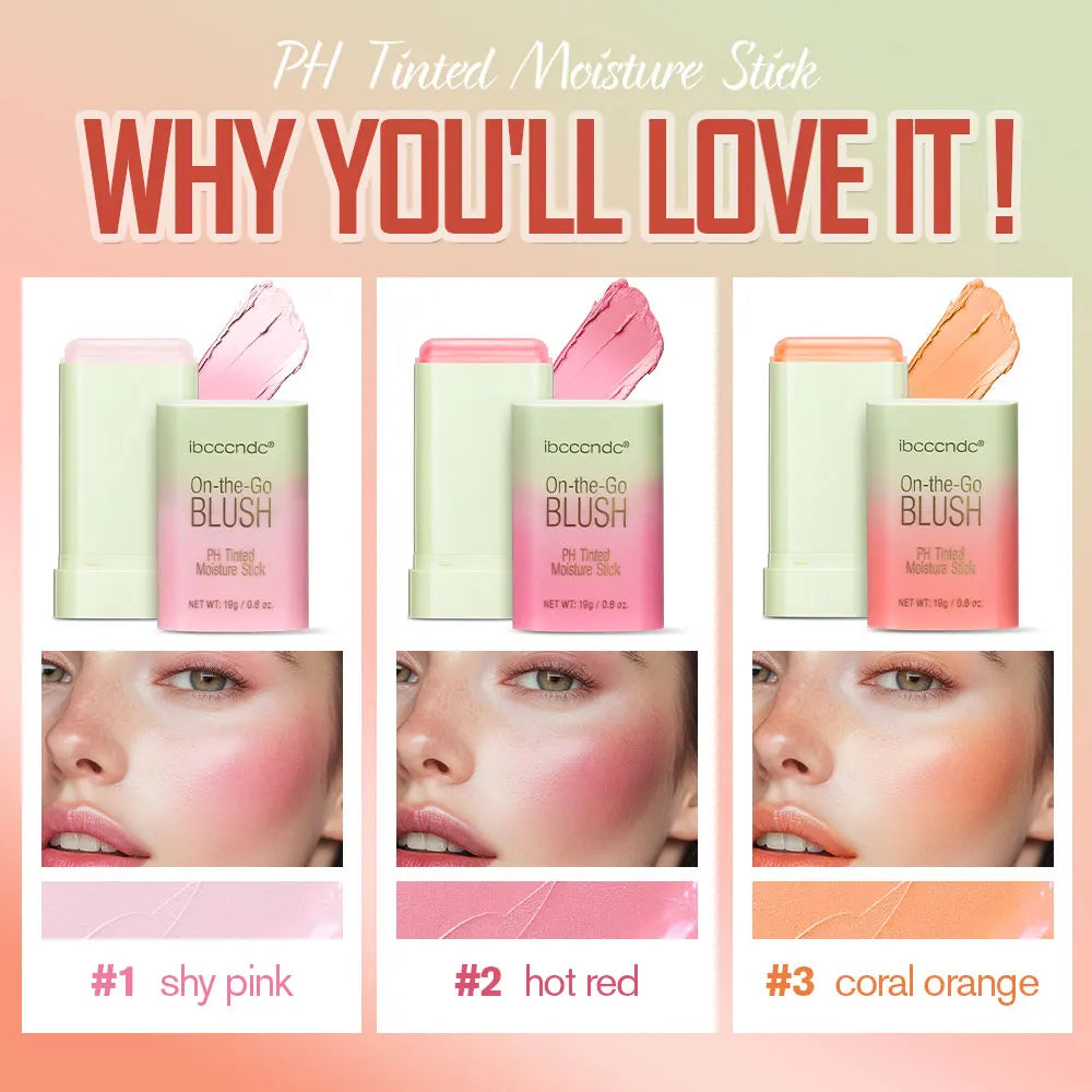 Color Changing Waterproof Blush Stick Cream