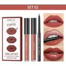 3pcs Matte Liquid Lipstick and Lip Liner Set