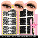 540pcs Lash Clusters Kit with Bond and Seal