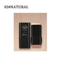 2-in-1 Full Coverage Foundation and Concealer Stick with Brush, 15g