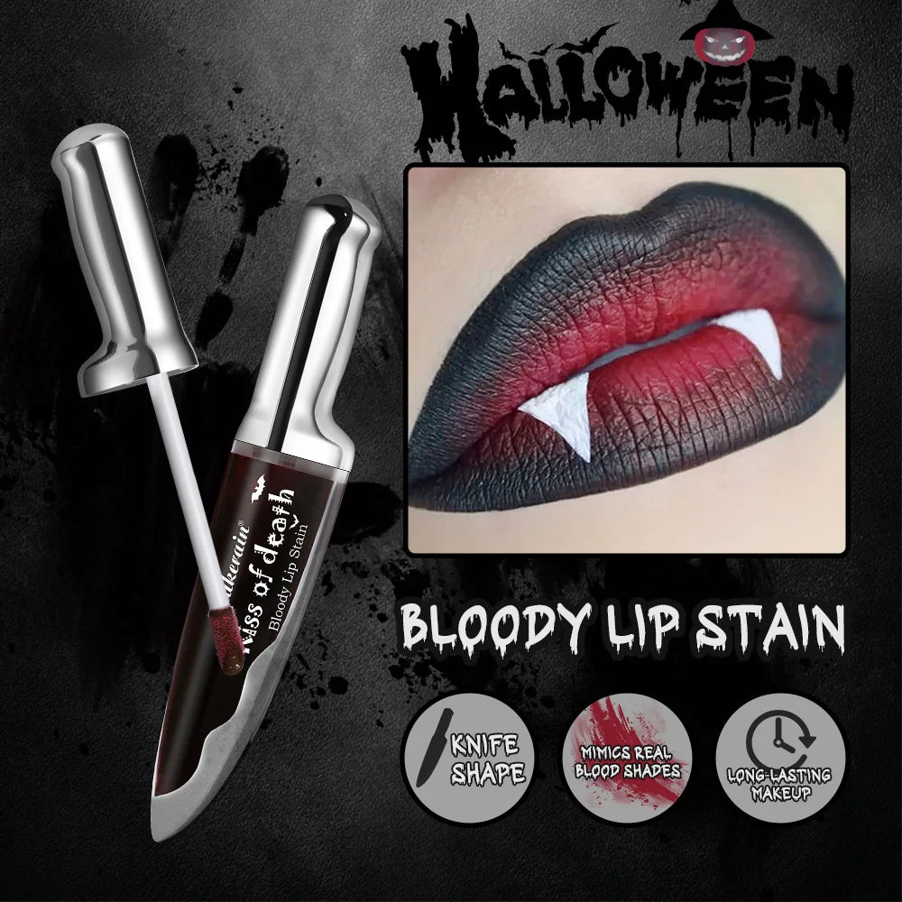 Bloody Gothic Matte Lip Stain for Halloween Cosplay Makeup