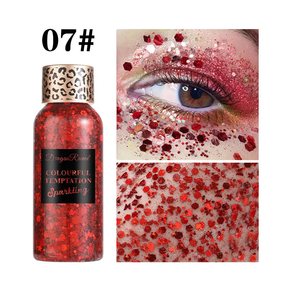 Waterproof High Gloss Body and Face Glitter Gel