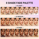 8-Shade Full Coverage Matte Cream Concealer Palette