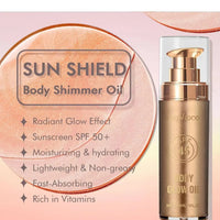 30ml Coconut Shimmer Body Oil with UV Protection