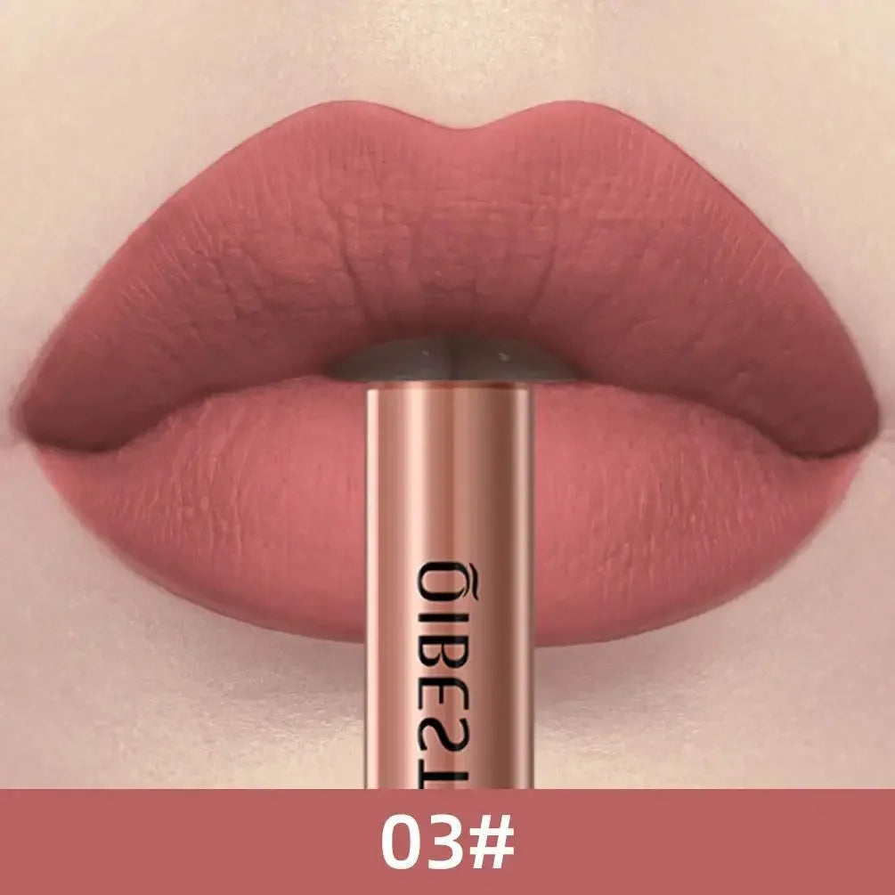 1 PC matte lipstick, non stick to cup, waterproof and long-lasting, whitening and non fading