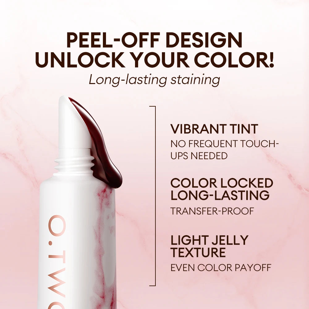Peel-Off Lip Stain Waterproof Highly Pigmented Lip Tint